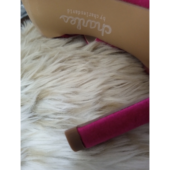 🆕⭐Charles David magenta pink sueded mule heels - Picture 12 of 15